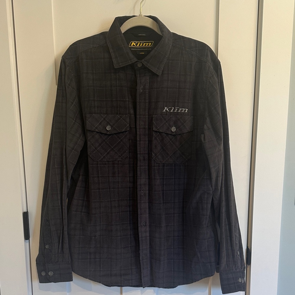 Klim Men's Black Casual Button Down Shirt